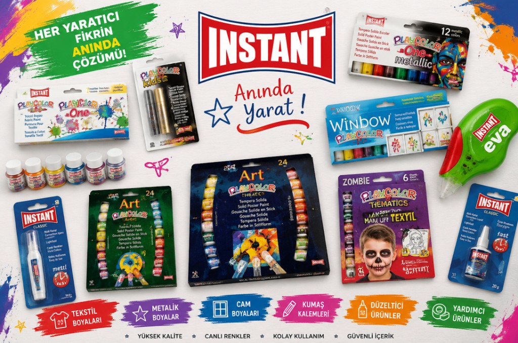 Instant okul ve hobi ürünleri